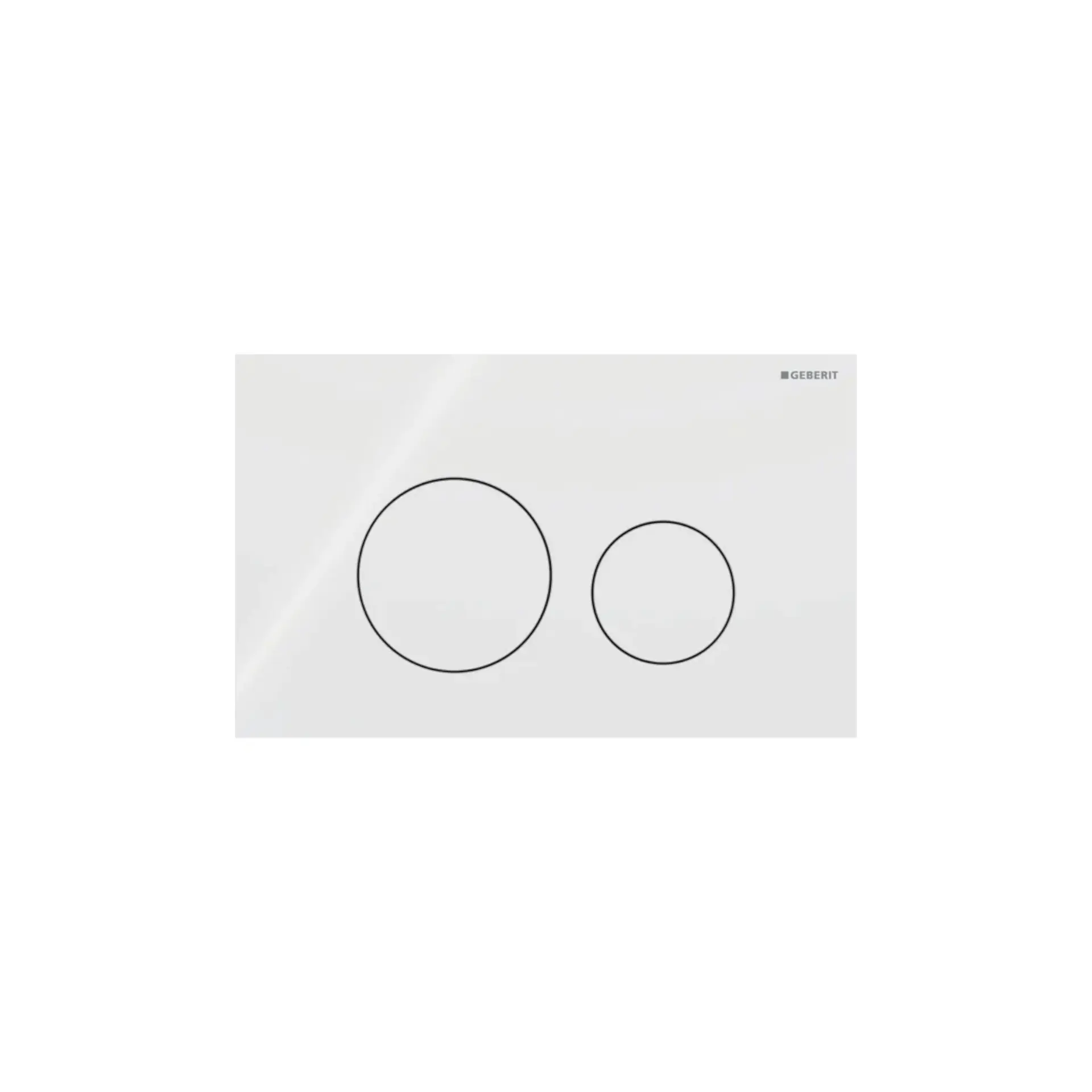 Geberit Sigma40 - WC vadības plate, stikls/balts 115.628.SI.1