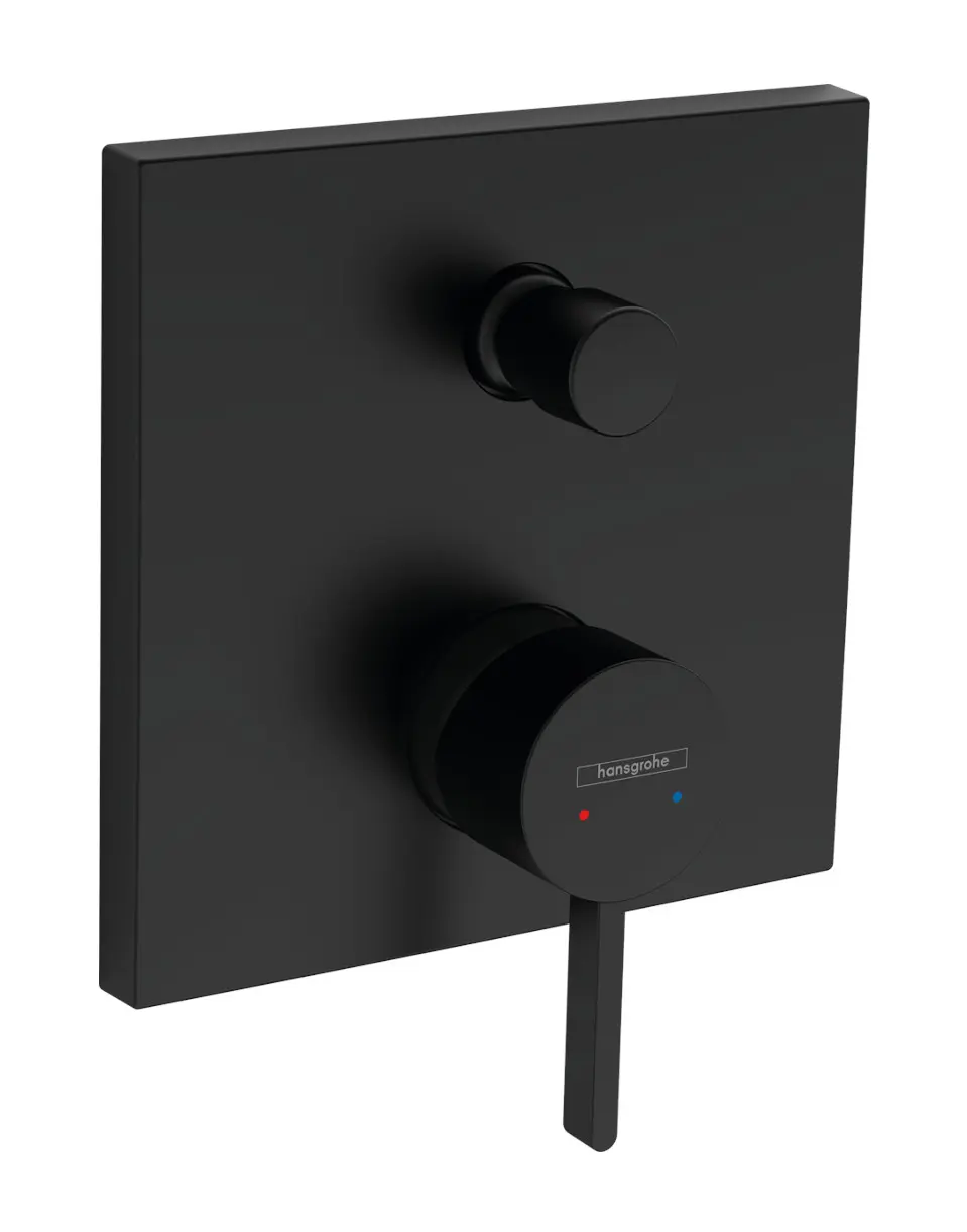 Hansgrohe Finoris - vannas maisītājs zemapmetuma, 2 patērētājiem, matēti melns 76415670