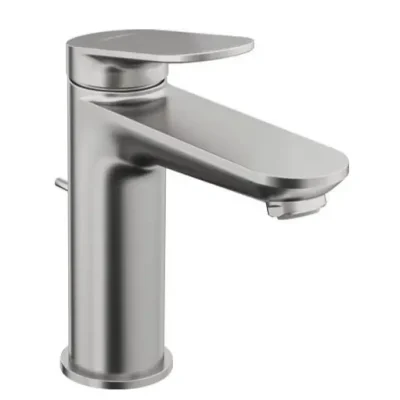 Duravit Wave - izlietnes maisītājs ar noteces komplektu, birstēts nerūsējošais tērauds WA1020001070