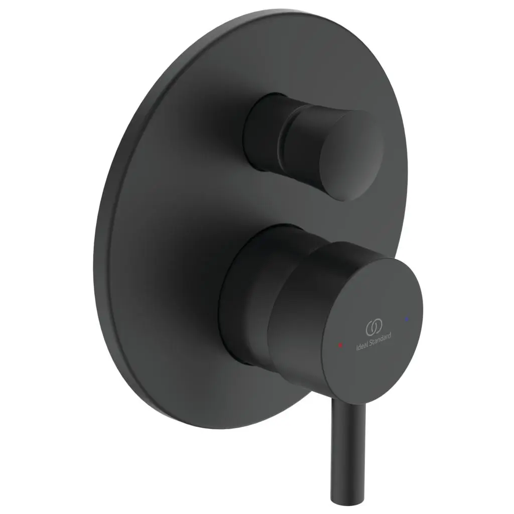 Ideal Standard CeraLine - zemapmetuma maisītājs 2 izvadiem, melns BD139XG