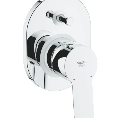 Grohe BauEdge - zemapmetuma maisītājs 2 patērētājiem, ar korpusu, hroms 29039000