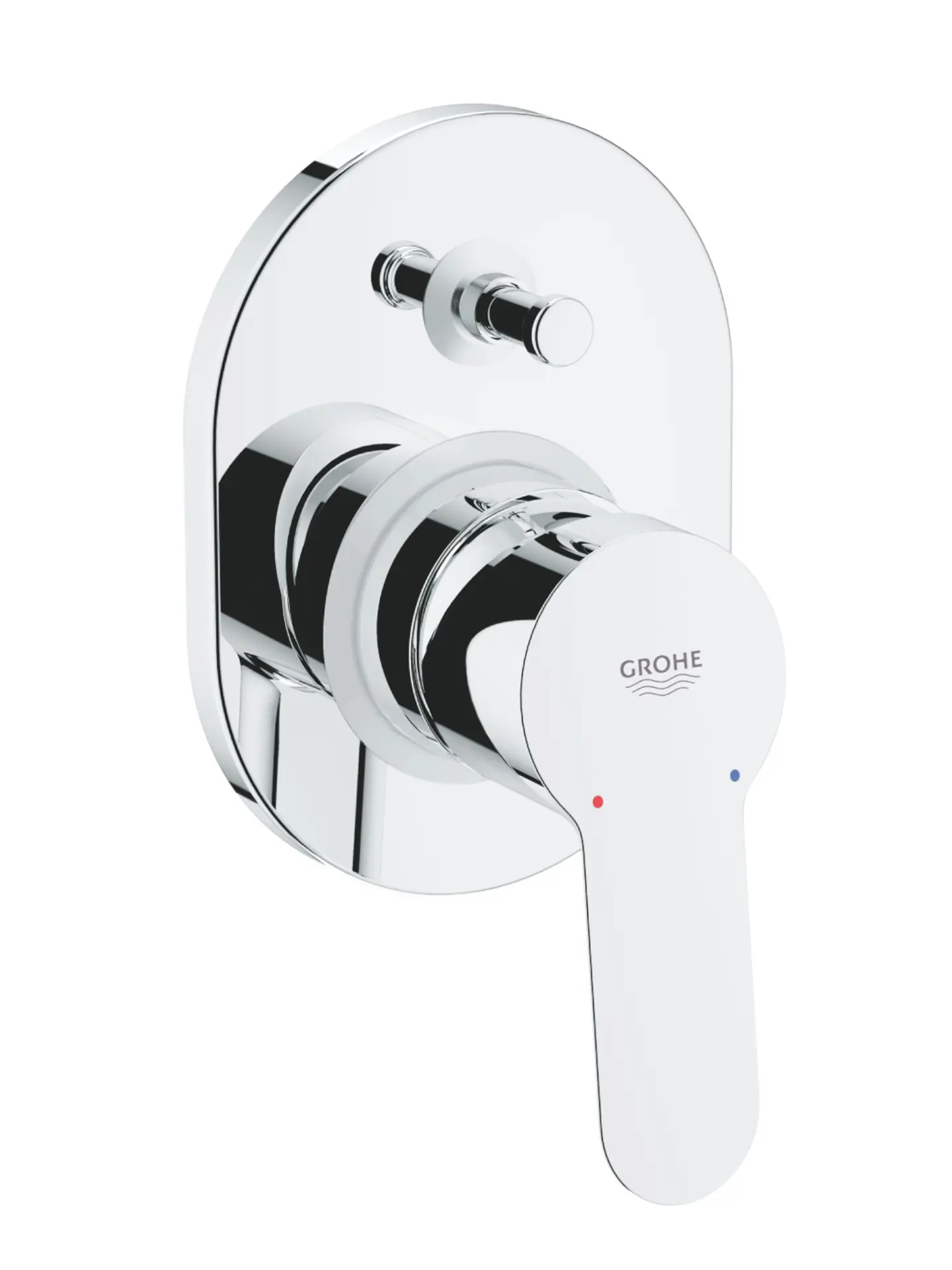 Grohe BauEdge - zemapmetuma maisītājs 2 patērētājiem, ar korpusu, hroms 29039000