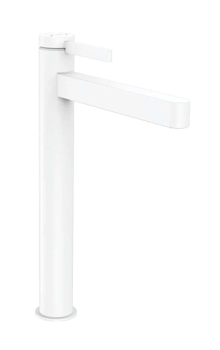 Hansgrohe Finoris - izlietnes vienas sviras maisītājs 260, ar Push-Open noteces komplektu, balts matēts 76070700