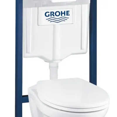 Grohe Solido - uzstādīšanas elements piekaramajam WC + klozetam un Softclose WC sēdeklim, Skate Air vadības plate, balts 39117000