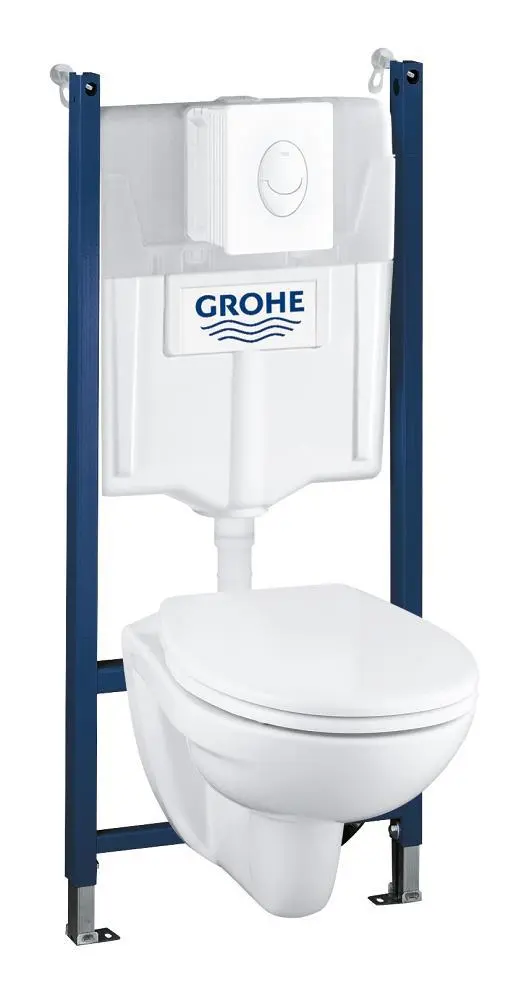 Grohe Solido - uzstādīšanas elements piekaramajam WC + klozetam un Softclose WC sēdeklim, Skate Air vadības plate, balts 39117000