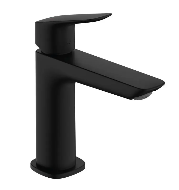 Hansgrohe Logis - izlietnes maisītājs ar Push-Open noteces komplektu, EcoSmart, matēti melns 71252670