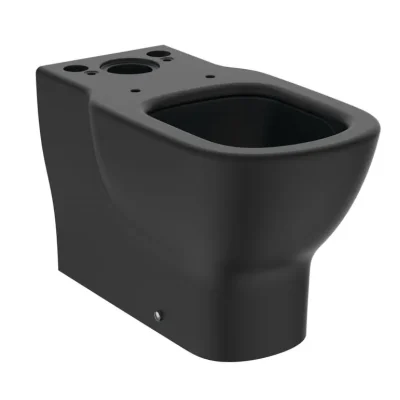 Ideal Standard Tesi - WC kombi pods, apakšējais/aizmugurējais izvads, AquaBlade, zīda melns T5560V3