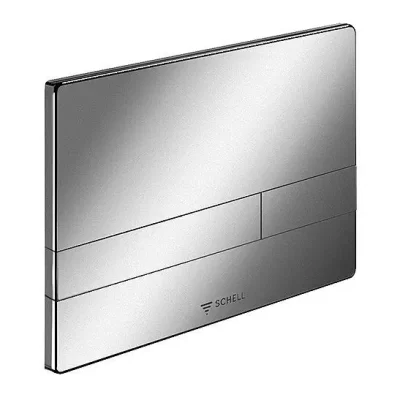 Schell zemapmetuma skalošanas tvertne - WC vadības plate, hroms matēts 032856499