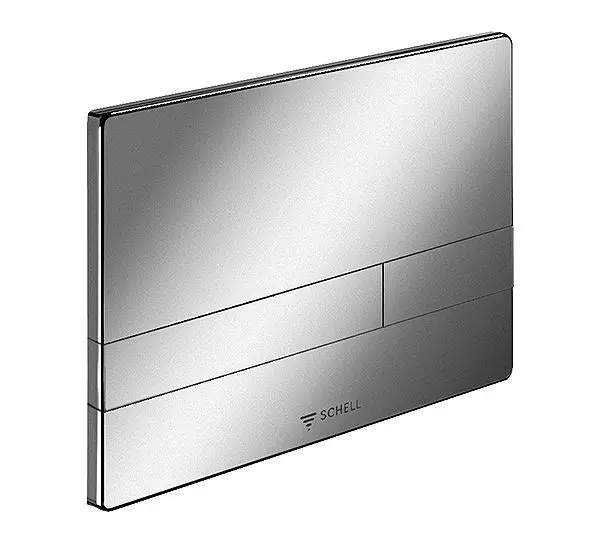 Schell zemapmetuma skalošanas tvertne - WC vadības plate, hroms matēts 032856499