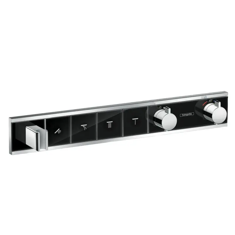 Hansgrohe RainSelect - zemapmetuma maisītājs 4 patērētājiem, melns / hromēts 15357600