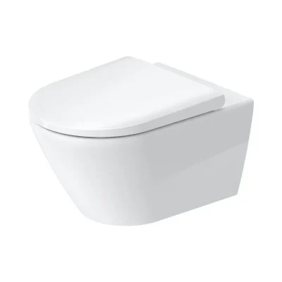 Duravit D-Neo - piekaramais WC, Rimless, HygieneGlaze, balts 2577092000