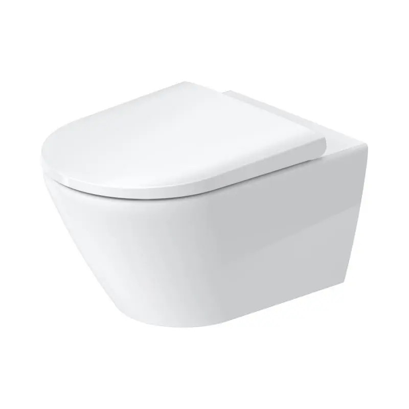 Duravit D-Neo - piekaramais WC, Rimless, HygieneGlaze, balts 2577092000