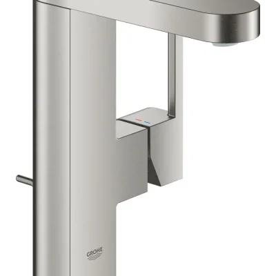 Grohe Plus - izlietnes maisītājs M ar noteci, Supersteel 23871DC3