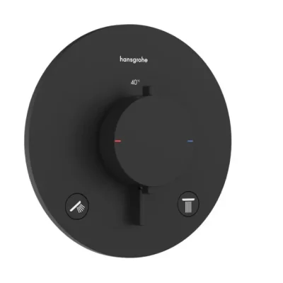 Hansgrohe Ecostat Comfort S - zemapmetuma termostata maisītājs, 2 patērētājiem, matēti melns 33715670