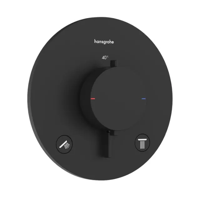 Hansgrohe Ecostat Comfort S - zemapmetuma termostata maisītājs, 2 patērētājiem, matēti melns 33715670