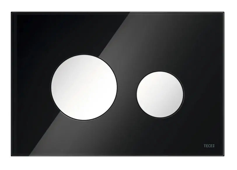 Tece TECEloop - WC vadības plate, stikls melns/balts 9240654