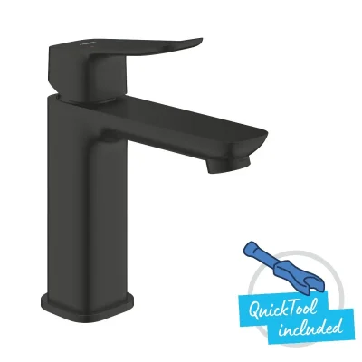 Grohe Dice - izlietnes maisītājs ar Push-Open noteci, matēti melns 1018332430
