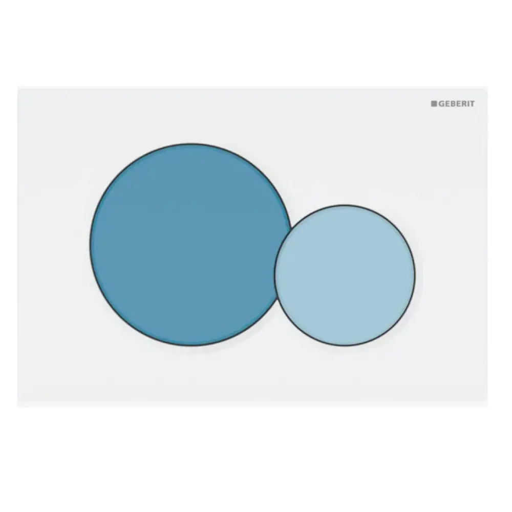 Geberit Sigma01 - vadības plate, zila/balta 115.770.SX.5