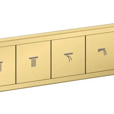 Hansgrohe RainSelect - zemapmetuma termostata maisītājs, 5 patērētājiem, zelts 15384990
