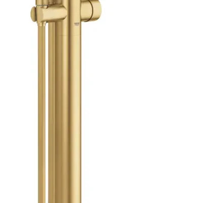 Grohe Essence - vannas vienas sviras maisītājs, grīdas montāža, Cool Sunrise birstēts 23491GN1