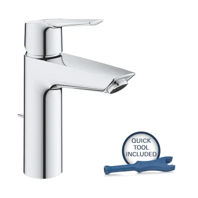 Grohe QuickFix Start - izlietnes maisītājs ar noteces komplektu, hroms 23455002