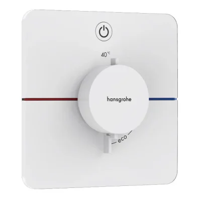 Hansgrohe ShowerSelect Comfort - zemapmetuma termostata maisītājs, balts matēts 15581700