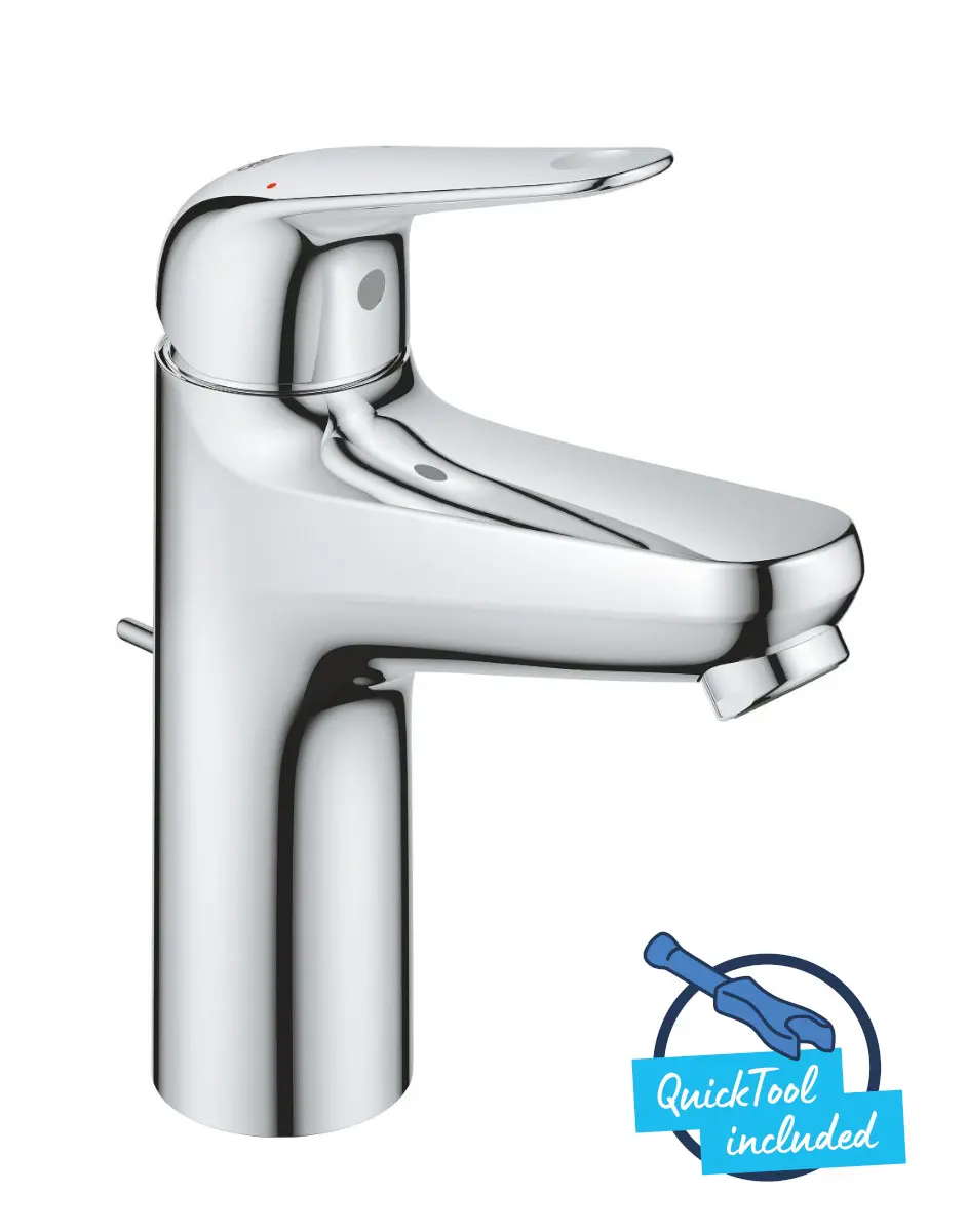 Grohe Swift - izlietnes maisītājs ar noteces komplektu, hroms 24325001