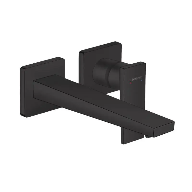 Hansgrohe Metropol - izlietnes maisītājs - zemapmetuma, 2 caurumu montāža, matēti melns 32526670
