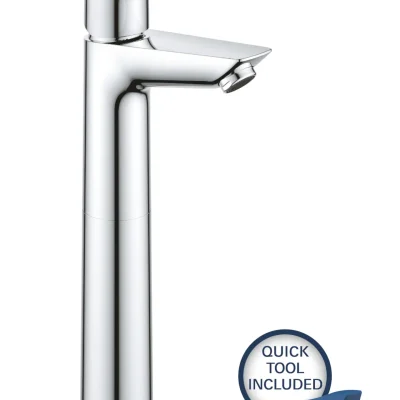 Grohe Start Edge - izlietnes maisītājs ar Push-Open noteci, hroms 23777001