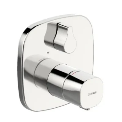 Hansa Living - termostata vannas maisītājs - zemapmetuma, pārslēdzējs 2 patērētājiem, hroms 81149572