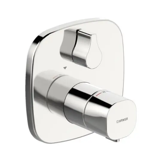 Hansa Living - termostata vannas maisītājs - zemapmetuma, pārslēdzējs 2 patērētājiem, hroms 81149572