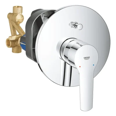 Grohe QuickFix Start - vannas maisītājs ar zemapmetuma montāžas korpusu, hroms 23558002