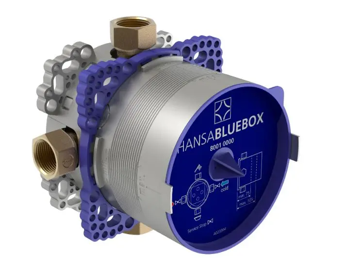 Hansa Bluebox - iebūvējamais korpuss zemapmetuma maisītājam DN20 80010000