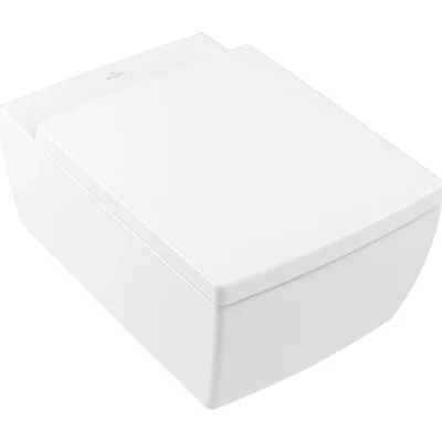 Villeroy & Boch Memento 2.0 - piekaramais WC, horizontāls izvads, DirectFlush, CeramicPlus, Stone White 4633R0RW