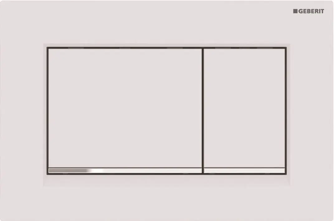 Geberit Sigma20 - vadības plate SIGMA20, balta matēta / hroms 115.883.JT.1