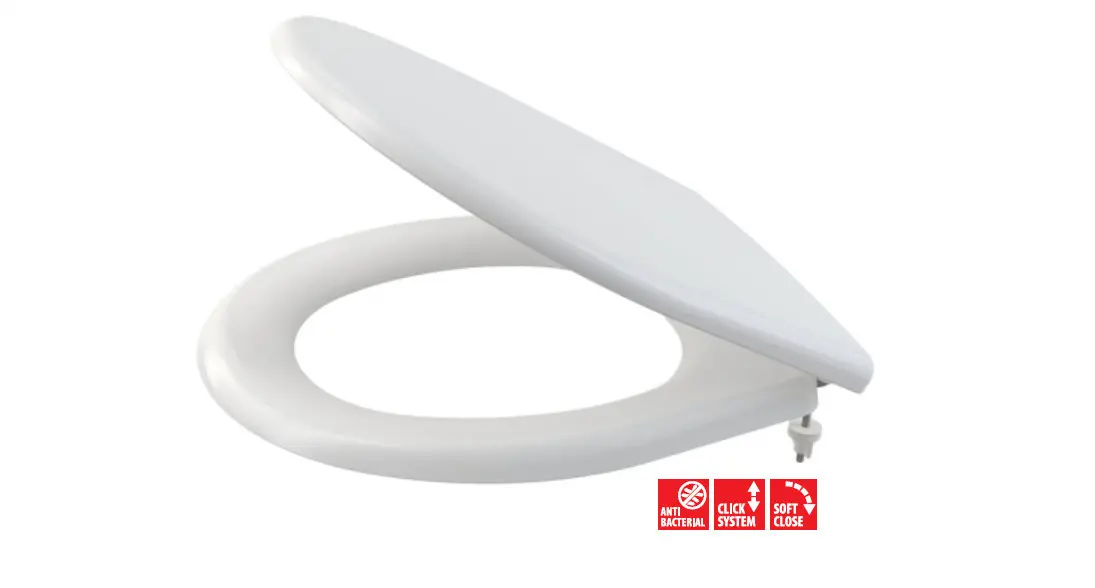 Alcadrain WC sēdekļi - WC sēdeklis, duroplasts, antibakteriāls, SoftClose, balts A604