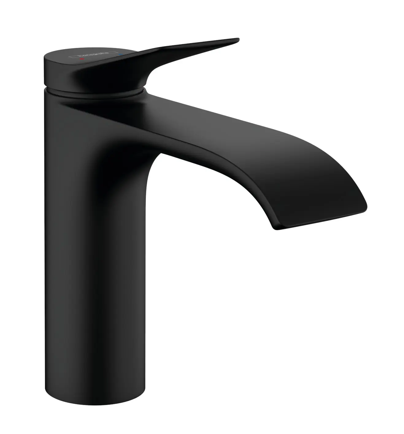 Hansgrohe Vivenis - izlietnes maisītājs 110, ar noteces komplektu, EcoSmart, matēti melns 75020670