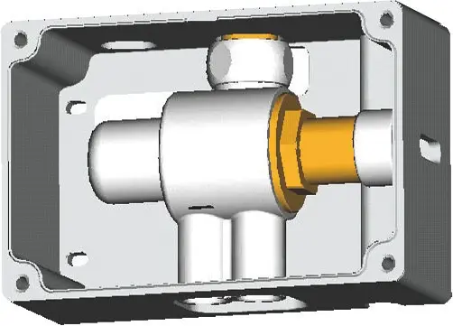 Ideal Standard CeraPlus - termostata pieslēguma kārba temperatūras sajaukšanai (universāli lietojama ar visiem sensoru maisītājiem), neitrāla A3813NU