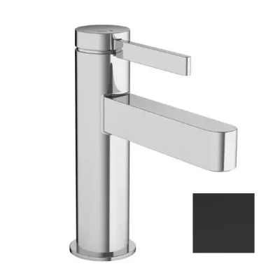Hansgrohe Finoris - izlietnes maisītājs ar Push-Open noteces komplektu, EcoSmart, CoolStart, matēti melns 76012670