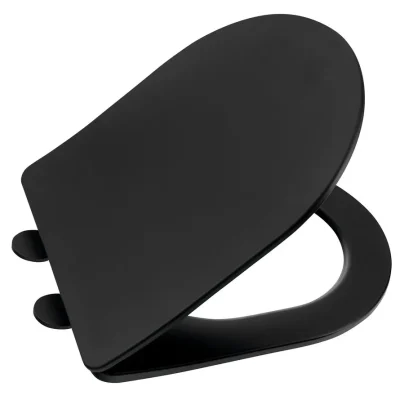 Sapho Paco - WC sēdeklis, Slim, SoftClose, melns PCS1012B