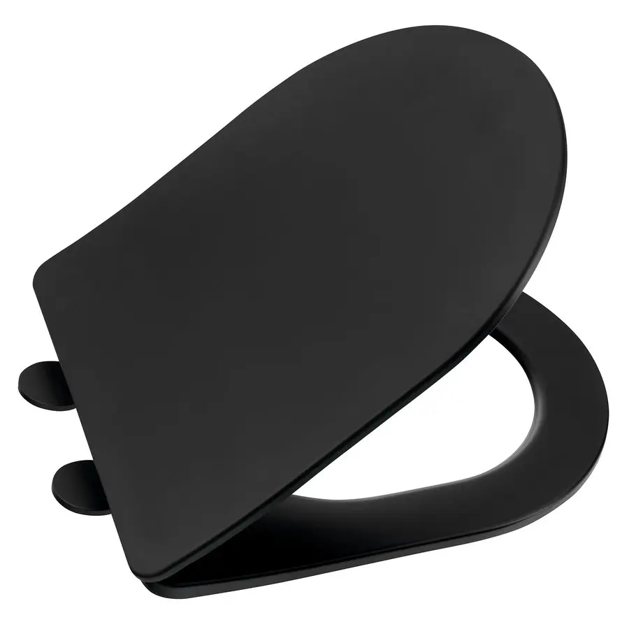 Sapho Paco - WC sēdeklis, Slim, SoftClose, melns PCS1012B