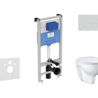 Ideal Standard ProSys - komplekts - priekšsienas elements, tualetes pods un WC sēdeklis Bau Ceramic, vadības plate Oleas M2, Rimless, SoftClose, balts ProSys120M SP61