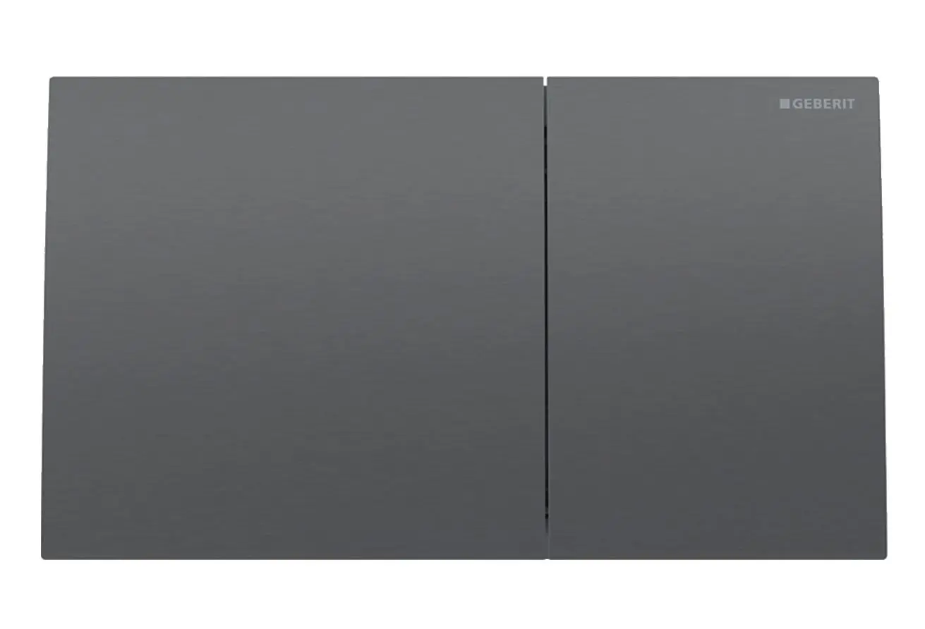Geberit Sigma70 - WC vadības plate, easy to clean, hroms melns birstēts 115.622.QD.1