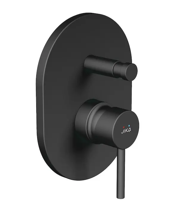 Jika Mio Style - zemapmetuma maisītājs 2 patērētājiem, ar iebūvējamo daļu, melns matēts H3212F67160001
