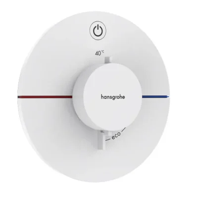 Hansgrohe ShowerSelect Comfort - zemapmetuma termostata maisītājs, balts matēts 15553700