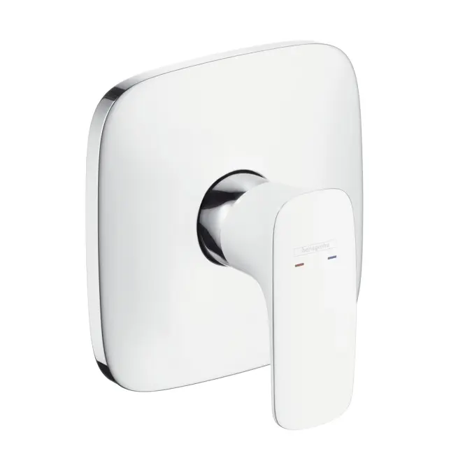 Hansgrohe PuraVida - dušas vienas sviras maisītājs - zemapmetuma, balts / hromēts 15665400