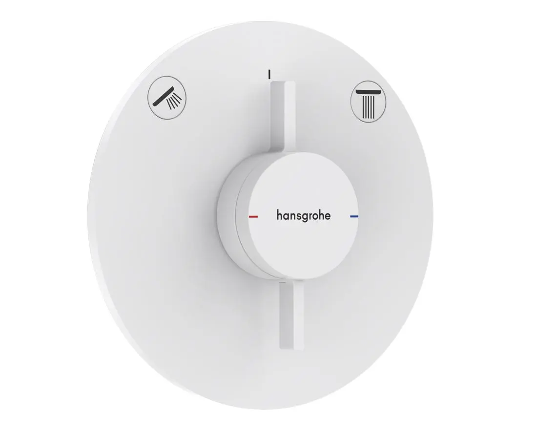 Hansgrohe DuoTurn S - zemapmetuma maisītājs, 2 patērētājiem, balts matēts 75418700