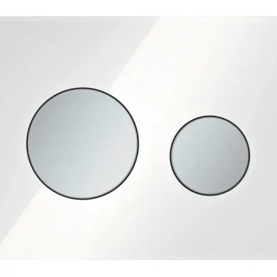 Tece TECEloop - WC vadības plate, stikls balts/hroms matēts 9240659