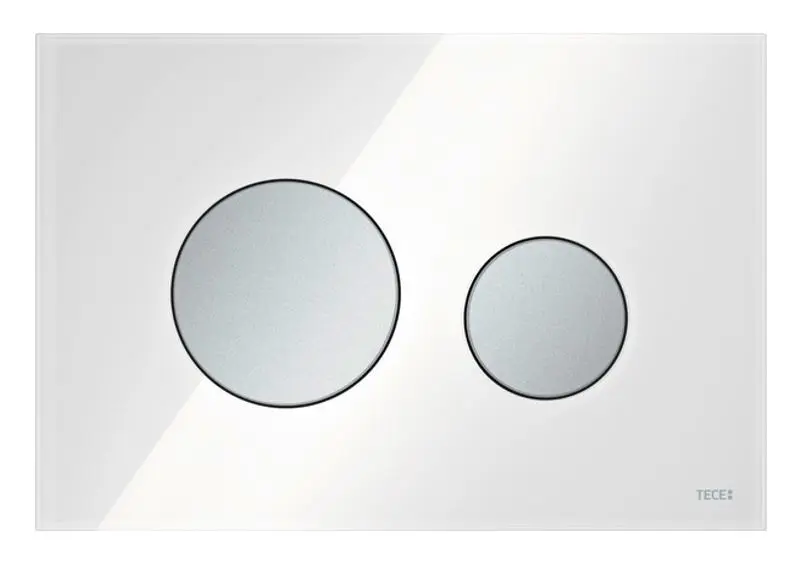 Tece TECEloop - WC vadības plate, stikls balts/hroms matēts 9240659