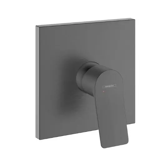 Hansgrohe Vivenis - dušas maisītājs zemapmetuma montāžai, hroms melns birstēts 75615340